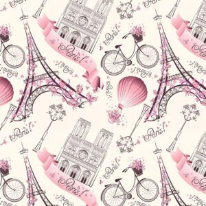 Papel de Parede Adesivo Vintage Paris 300x52cm Lavável