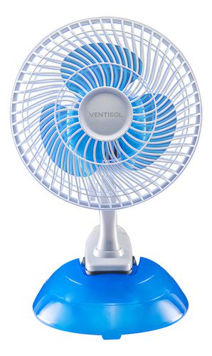 Micro Ventilador Ventisol 20cm 220v Branco e Azul
