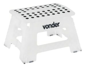 Banqueta Dobrável 150kg Vonder Plástico Resistente