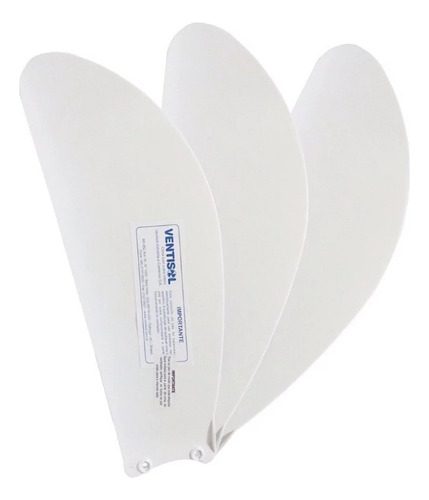 Jogo de 3 Pás para Ventilador de Teto Ventisol Gale - 37cm Transparente
