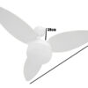 Ventilador de Teto Ponente Zonda 220v com Controle Remoto e 3 Pás Branco 4 15292404145 d 861311 mlu77093653654 062024 o