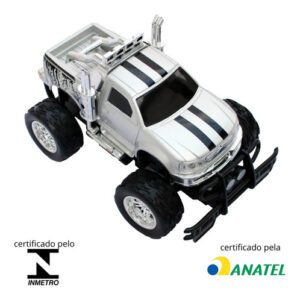 Carrinho de Controle Remoto Importway 1 Caminhonete Prata