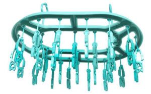 Mini Varal 26 Grampos Suspenso Organizador de Roupas Íntimas
