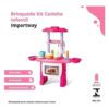 Cozinha Infantil 43 Peças Importway Completa Rosa com Som e Luz 10 15292413796 d 798966 mlu70378055725 072023 o