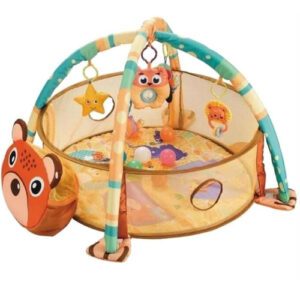 Tapete de Atividade com Piscina de Bolinha 30 Bolas Urso