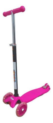 Patinete Infantil 3 Rodas Rosa Importway Altura Regulável