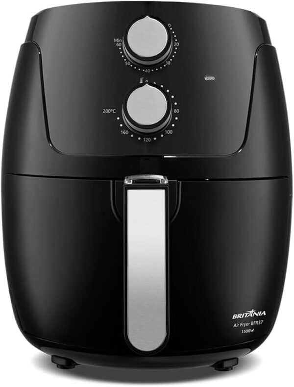 Fritadeira Air Fryer Britânia 4,2 Litros 1500W BFR37 preta