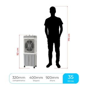 Climatizador de Ar Portátil 35L Symphony Ventus 35T 3 Velocidades