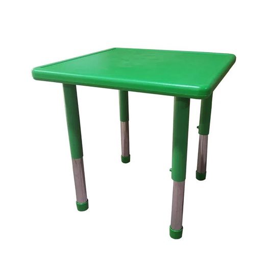 Mesa Infantil com Altura Ajustável 9 Níveis Importway 88cm 1 Mesa infantil com altura ajustável Importway verde de plástico