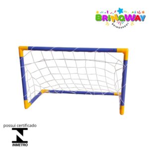 Trave de Futebol Infantil 79x50cm com Rede Importway