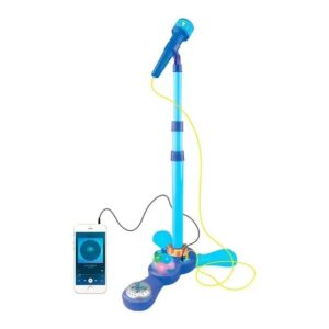 Microfone Infantil Com Pedestal 65cm Luzes E Conexão Smartphone