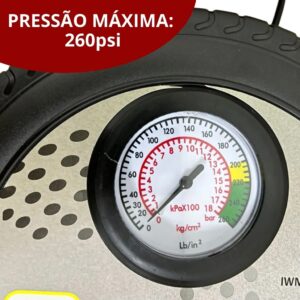 Mini Compressor de Ar Automotivo 12V 260PSI Importway