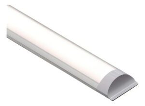 Luminária Tubular LED 60cm 18W Sobrepor Branco Frio Autovolt