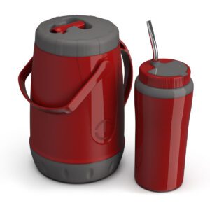 Kit Tererê Garrafa Térmica 2,5l + Copo Térmico 650ml Unitermi
