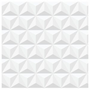 Papel de Parede Adesivo Gesso 3D Branco 300x52cm