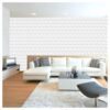 Papel de Parede Adesivo Gesso 3D Branco 300x52cm 4 7787440418 gesso 3d branco cod 95061