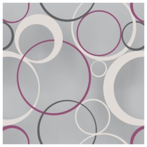 Papel de Parede Adesivo Abstrato 300x52cm Bolas Decorativo