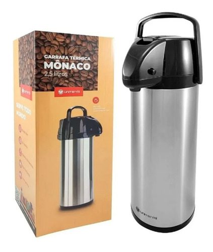 Garrafa Térmica 2,5 Litros Inox Mônaco Unitermi com Pressão 1 15292381550 d 871462 mlu72561907182 112023 o 1