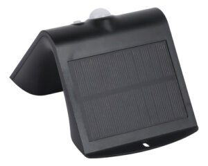 Arandela Solar com Sensor de Movimento 1,5W LED IP65 Preta