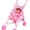 Carrinho de Boneca Tipo Guarda-Chuva Importway com 1 Boneca Rosa 8 15292431407 d 833085 mlb47346653162 092021 o