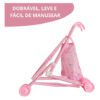 Carrinho de Boneca Tipo Guarda-Chuva Importway com 1 Boneca Rosa 11 15292431427 d 974419 mlb47346447000 092021 o