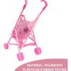 Carrinho de Boneca Tipo Guarda-Chuva Importway com 1 Boneca Rosa 13 15292431439 d 648760 mlb47346684066 092021 o