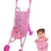 Carrinho de Boneca Tipo Guarda-Chuva Importway com 1 Boneca Rosa 16 15292432094 d 763290 mlu73573320153 122023 o