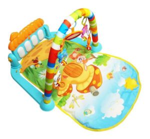 Tapete de Atividades Interativo Bebê com Piano Musical e 5 Brinquedos