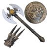 Kit Medieval Infantil 3 Peças Escudo Machado Luva Guerreiro 2 15292437025 d 865639 mlu73857472946 012024 o 1