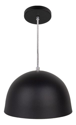 Luminária Pendente Cúpula Preta 24cm Bivolt para 1 Lâmpada 1 15292451618 d 980769 mlb40607977558 012020 o 2
