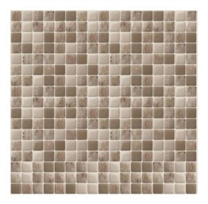 Papel de Parede Adesivo Pastilha 300x52cm Mesclado Bege