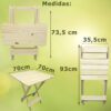 Conjunto Mesa 4 Cadeiras Madeira Dobrável 70x70cm Restaurante 15 15292473979 d 798546 mlu76289296727 052024 o