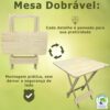 Conjunto Mesa 4 Cadeiras Madeira Dobrável 70x70cm Restaurante 16 15292473984 d 675464 mlu76105074950 052024 o