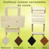 Conjunto Mesa 4 Cadeiras Madeira Dobrável 70x70cm Restaurante 17 15292474015 d 624518 mlu76105074956 052024 o