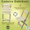 Conjunto Mesa 4 Cadeiras Madeira Dobrável 70x70cm Restaurante 18 15292474018 d 924707 mlu76288963391 052024 o