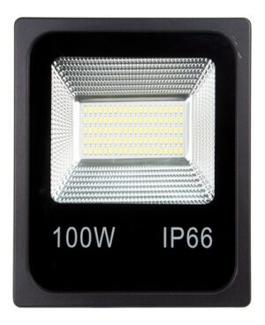 Refletor LED 100W Bivolt Branco Frio IP65 Prova D'água