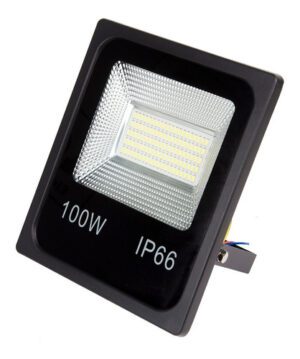 Refletor LED 100W Bivolt Branco Frio IP65 Prova D'água