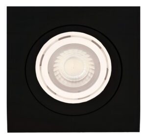 Spot Embutir Par30 Face Plana Orientável Interlight 1 Unidade Preto