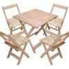 Conjunto Mesa 4 Cadeiras Madeira Dobrável 70x70cm Restaurante 20 15292516797 d 721497 mlb31725629856 082019 o