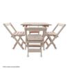 Conjunto Mesa 4 Cadeiras Madeira Dobrável 70x70cm Restaurante 25 15292517414 d 793899 mlb28719632486 112018 o