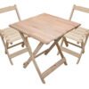 Conjunto Mesa 4 Cadeiras Madeira Dobrável 70x70cm Restaurante 33 15292521100 d 711779 mlb31090216441 062019 o