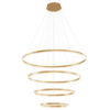 Lustre Pendente Moderno 4 Aneis 85W Dourado LED Bivolt LP-803 2 15331024796 03