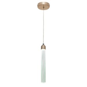 Lustre Pendente Dourado 7W Acrílico Moderno 3 em 1