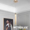 Lustre Pendente Dourado 7W Acrílico Moderno 3 em 1 3 15331026236 6087 02 1