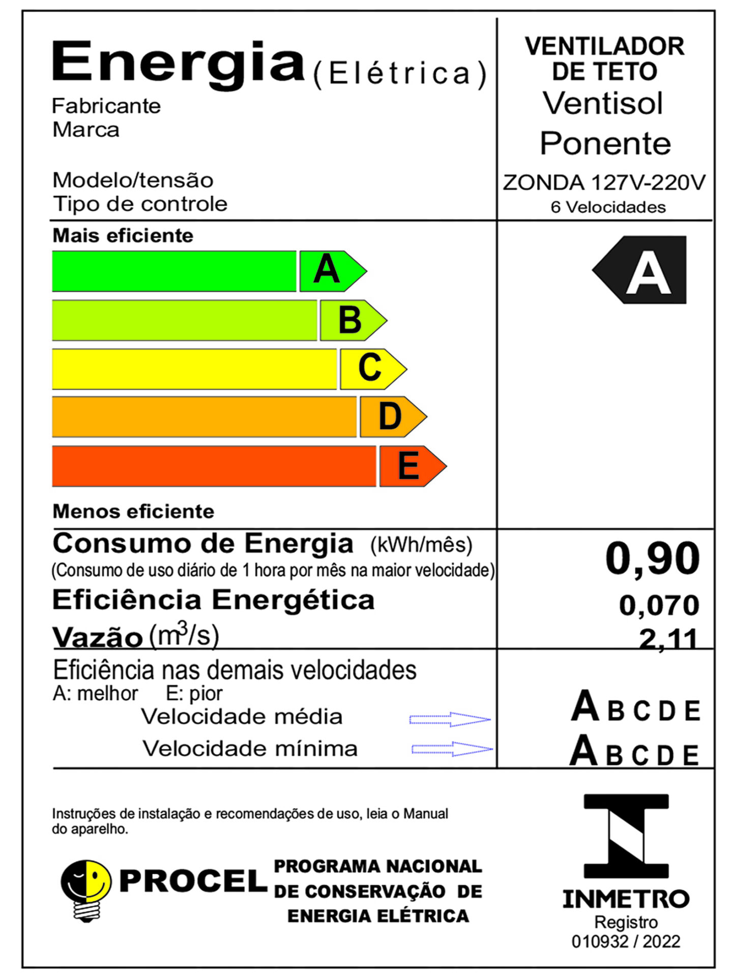 Ventilador de Teto Inverter Zonda 30W Controle Remoto Bivolt - Imagem 5