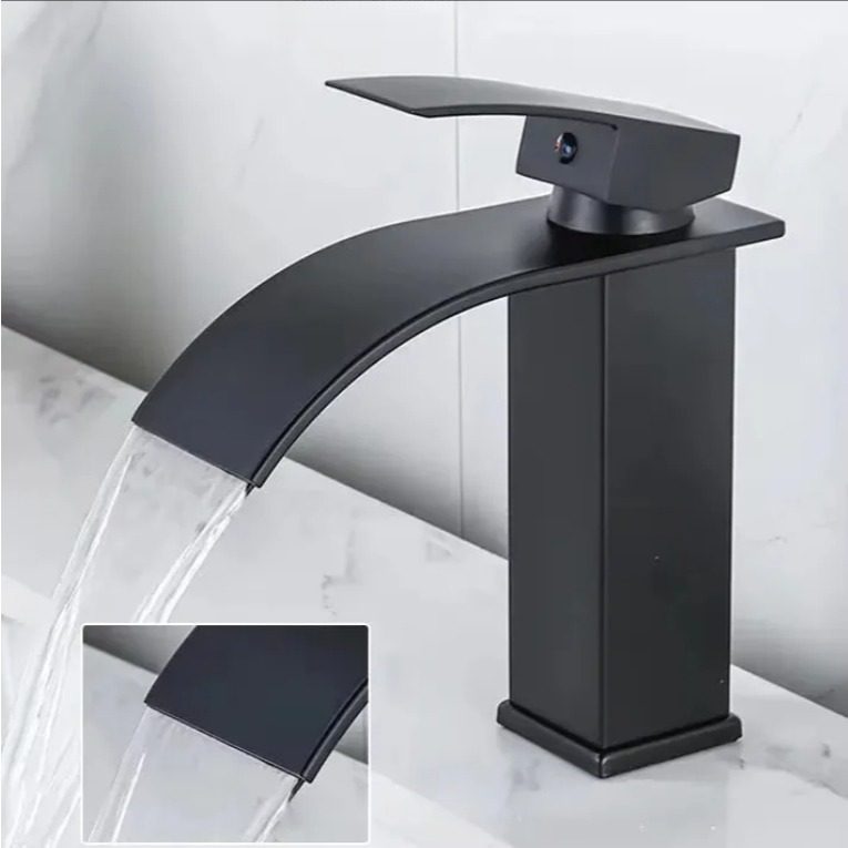 Torneira Monocomando Cascata 18cm para Banheiro Luxo - Imagem 2