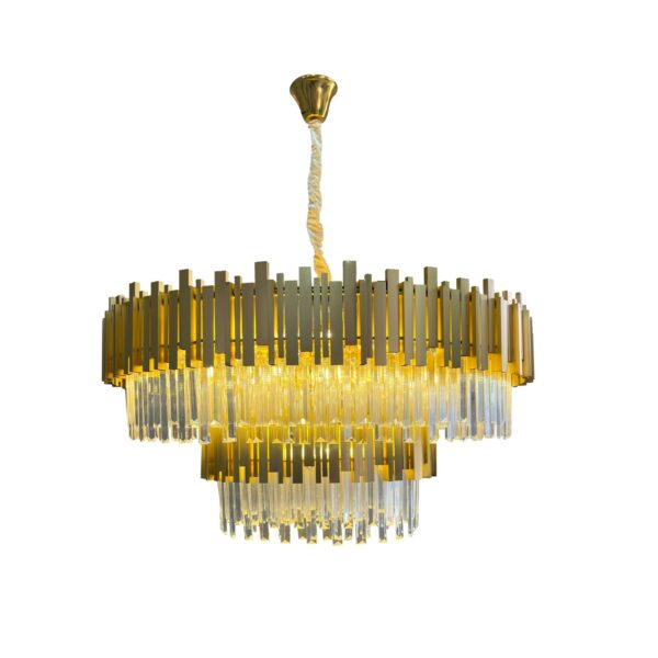 Lustre Dourado Redondo 95cm com 18 Lâmpadas E14 Luxo 1 15554509982 15554425904 15554317452 15350037275 whatsapp image 2025 05 23 at 14 03 46