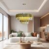 Lustre Dourado Redondo 95cm com 18 Lâmpadas E14 Luxo 3 15554509987 15554425924 15554317471 15350037241 whatsapp image 2025 05 19 at 09 30 29