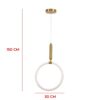 Lustre Pendente Moderno Dourado 15W 3000K 30cm 4 15554510443 15554426796 15554327285 15324530727 pendente argola 1