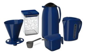 Kit Café Super Prático Unitermi 6 Peças com Garrafa Térmica 1L